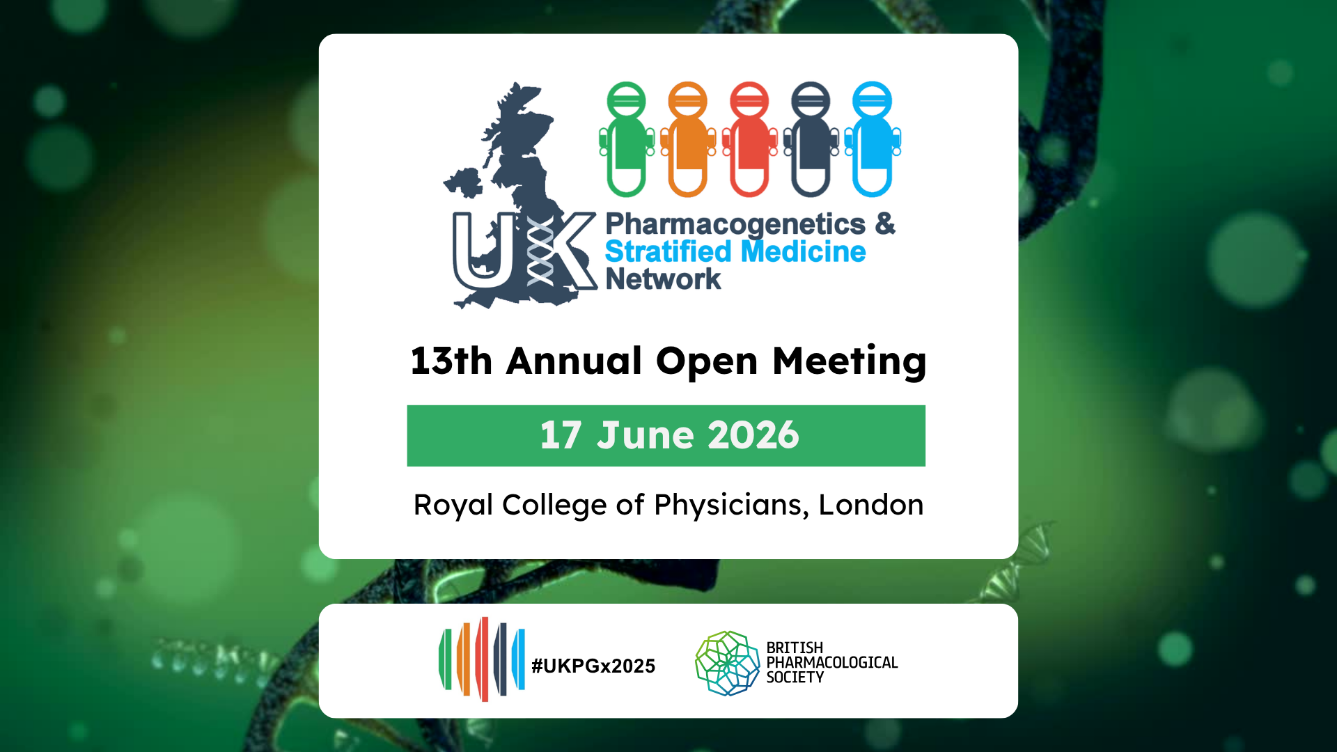 UK Pharmacogenetics and Stratified Medicine Network 13th Annual Conference